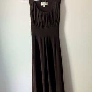 Julian Taylor Chocolate Brown Sleeveless Dress size 8